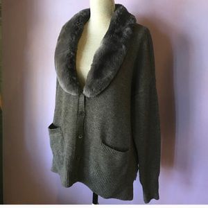 Joie Fur Trimmed Sweater